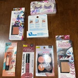 7 Piece Custom Mixed Makeup Bundle Face, Lips & Eyes Brand New Sealed